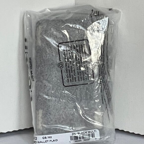 Coach ID Card Case Wallet Plaid Brown Bifold Slim Canvas CN412 Mens - Picture 3 of 6